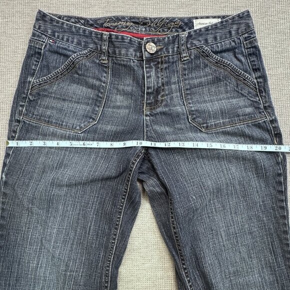 Tommy Hilfiger Womens Sz 8 Blue Denim Mid Rise American Splendor Trousers Jeans - Picture 10 of 14